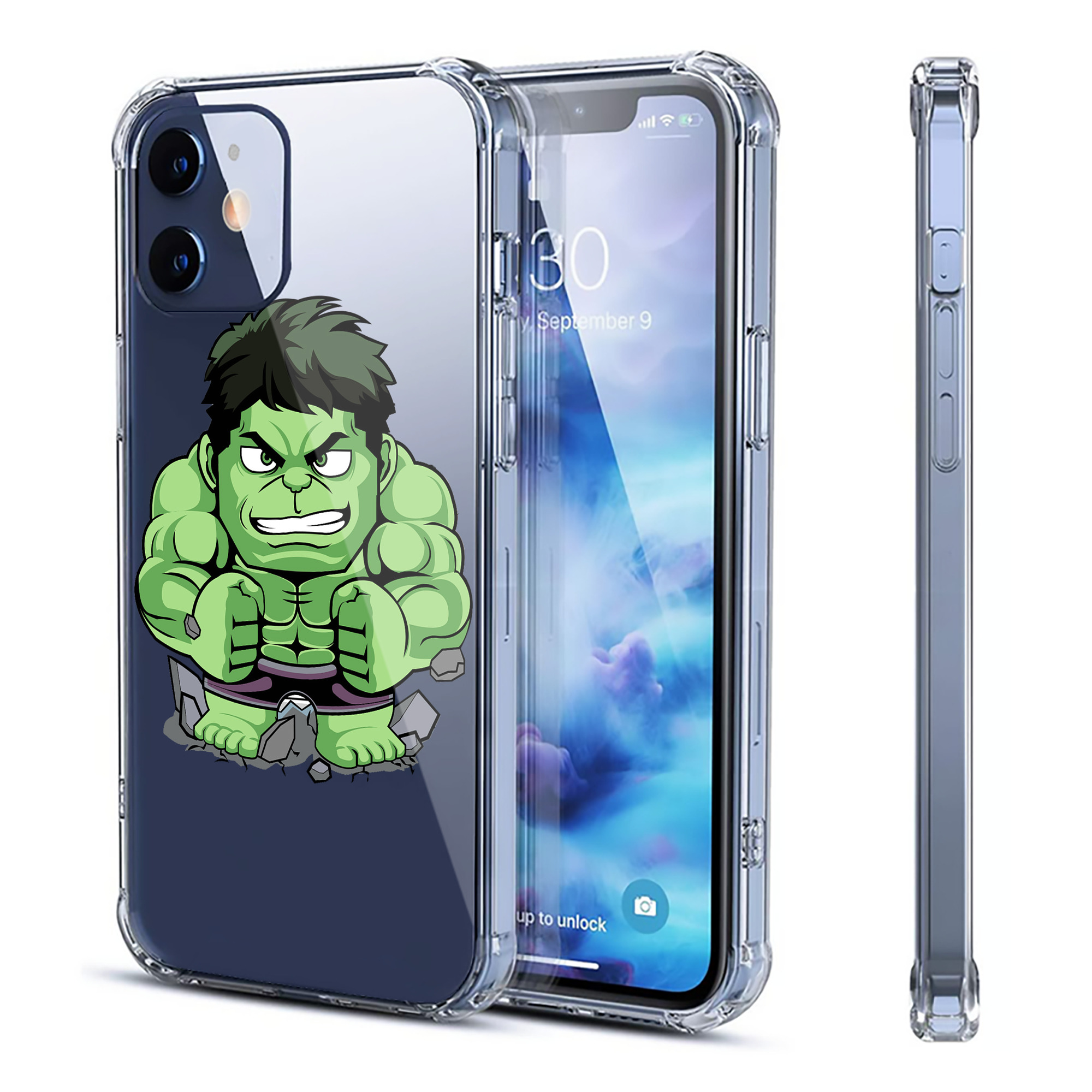 （画像用） アベンジャーズ The Avengers 【iPhone 12シリーズ対応】透明スマホケース（クリアソフトケース）